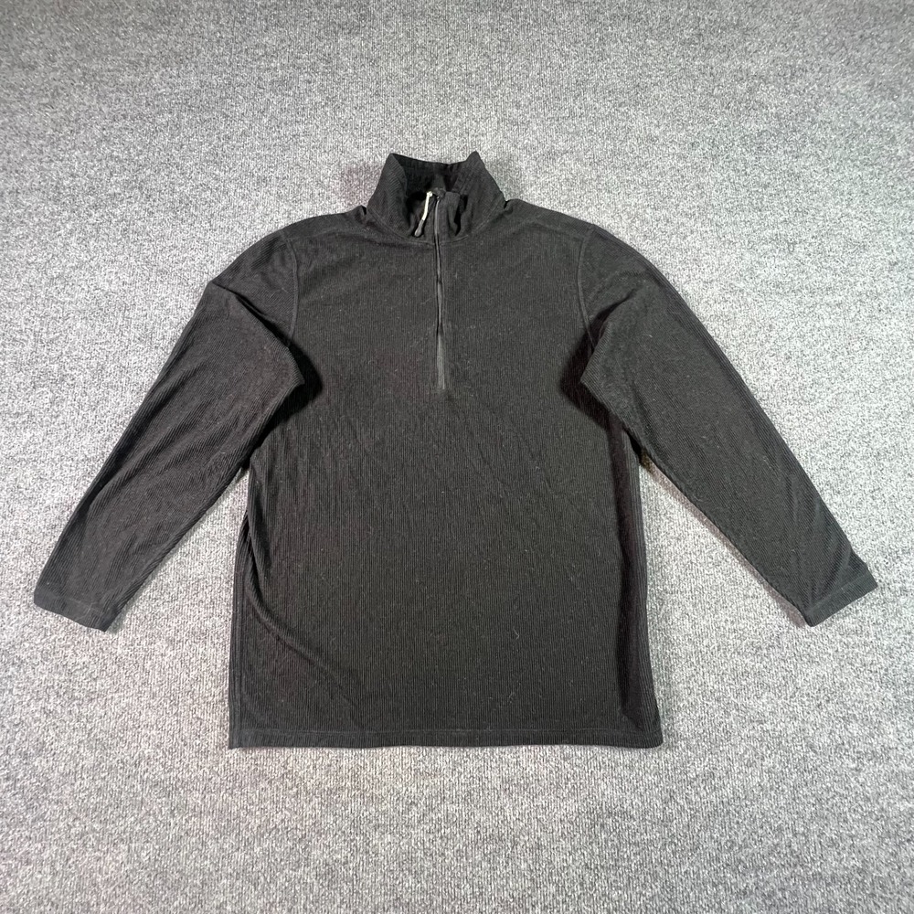 Magellan Outdoors Sweater Womens S Black Polyester Knit 1/4 Zip SGMGMO2017